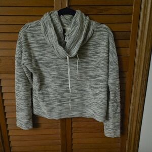 Elegant Heathered Cowl Neck Sweater